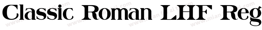 Classic Roman LHF Regular字体转换